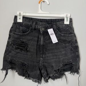 American eagle black jean shorts (has tags)